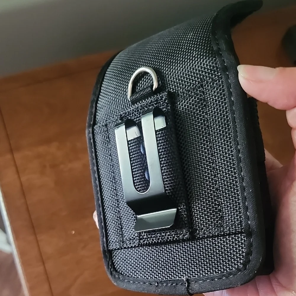 Black Universal Nylon Phone Pouch Case